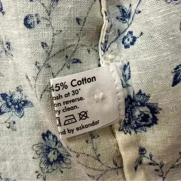 Eskander Oversize Long Sleeve Floral Top-Size 0 - Picture 9 of 9